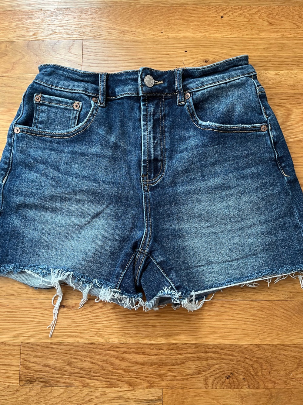 Misa Los Angeles dark blue denim jeans with contrast stitching S